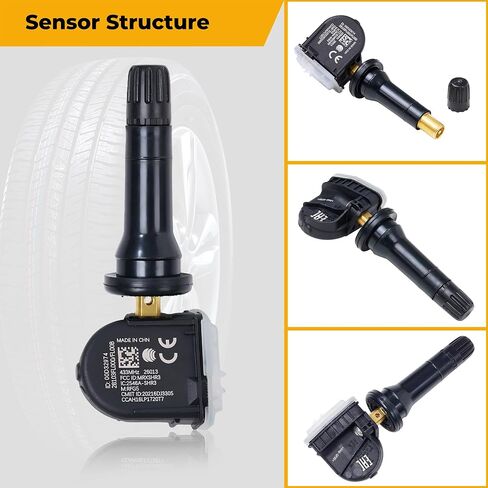 TPMS Sensors Set of 4 Rubber Snap-in Pre-Programmed Tire Pressure Sensor 433MHz Fit for Subaru Crosstrek 2022-2025 Ascent Forester 2019–2025 Replaces 28103-FL00E 28103-FL00A in Saudi Arabia