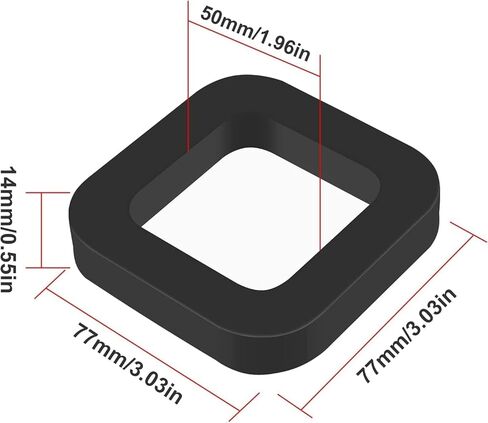 8pcs 2 Inch Hitch Receiver Silencer Pad,Eliminate Noise and Provide Cushion Between receivers and Tow hitches Reduce Rattle Fits Trailer Hitch Receiver in Kuwait