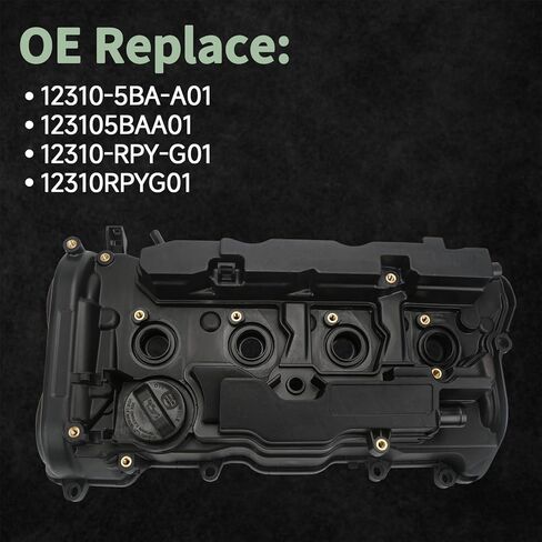 Engine Valve Cover with Gasket and Tube Plug Seal Kit Compatible with 2016-2024 Honda Civic 2.0L 2018-2022 Honda Accord 2.0L 2023-2024 HR-V 2.0L Replace 123105BAA01 12310RPYG01 in Saudi Arabia