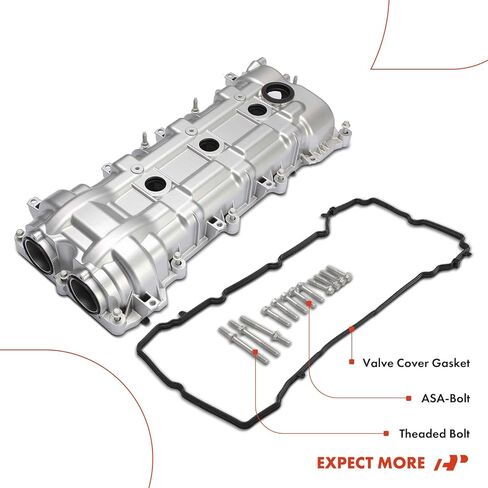 A-Premium Upgraded Aluminum Right Side Engine Valve Cover with Valve Cover Gasket & Bolt Compatible with Ram 1500 & Jeep Grand Cherokee, Wrangler, Cherokee, Wrangler JK & Dodge & Chrysler & Volkswagen in Kuwait