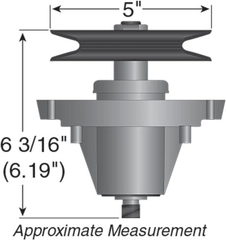 Rareelectrical Spindle Assembly Compatible With Craftsman T260 Cmxgram1130045 Mtd Cyt5023se 50 Inch Deck 918-06981 710A4 Tb2350 Cadet Enduro Series Model 13Aqa1cq009 13Aqa1cq010 13Aqa1cq056 in Kuwait