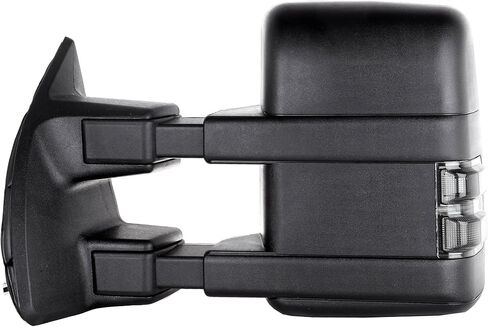 مرايا السحب FINDAUTO مناسبة لـ 2003-2007 لفورد لـ F250/لـ F350/لـ F450/لـ F550 Super Duty 2003-2005 لفورد للرحلات، مرايا السحب للسائق وجانب الركاب، غطاء أسود LED ساخن in Kuwait