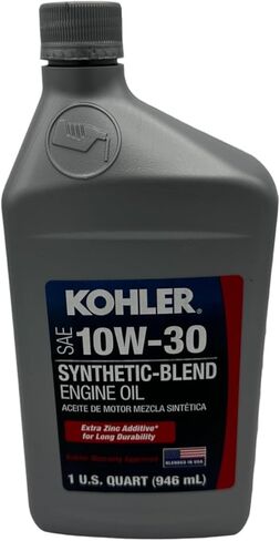 عبوتان من CYCLEMAX متوافقة مع زيت المحرك Kohler SAE 10W-30 المصنوع من مزيج صناعي 25 357 65-S يحتوي على 2 كوارت وقمع in Kuwait