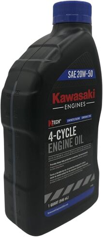 عبوة مكونة من خمس قطع من CYCLEMAX متوافقة مع زيت محرك Kawasaki SAE 20W50 4-Cycle K-Tech Lawnmower 99969-6298 الذي يحتوي على خمسة كوارتات وقمع in Kuwait