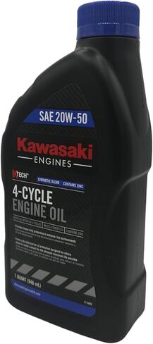 عبوة مكونة من خمس قطع من CYCLEMAX متوافقة مع زيت محرك Kawasaki SAE 20W50 4-Cycle K-Tech Lawnmower 99969-6298 الذي يحتوي على خمسة كوارتات وقمع in Kuwait