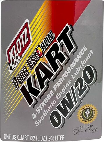 Klotz Pure Estorlin Kart 4-Stroke Performance - KE-220-0W/20-1 Quart Bottles - 4-Pack in Saudi Arabia