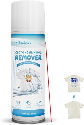 Vinyl Remover for Heat Transfer, 200 ML Heat Transfer Vinyl Remover for Fabrics, Adhesive Remover, Quick Results, No Irritating Smell in Saudi Arabia