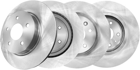 PM Auto Set of 4 Front 296mm-Rear 302mm Brake Disc Rotors Compatible With 2018-2021 Nissan Rogue in Kuwait