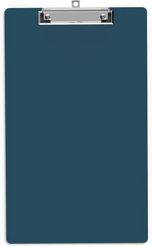 Legal Size Clipboard, 8.5 x 14 Blue Plastic Long Clip Board with Low Profile Clip, 9 x 15 in, Suitable for Legal Lawers and Business, Office Supply in Saudi Arabia