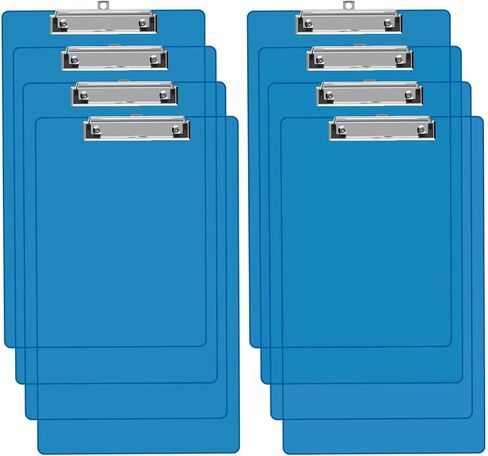 Legal Size Clipboard, 8.5 x 14 Blue Plastic Long Clip Board with Low Profile Clip, 9 x 15 in, Suitable for Legal Lawers and Business, Office Supply in Saudi Arabia