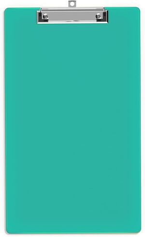 Legal Size Clipboard, 8.5 x 14 Blue Plastic Long Clip Board with Low Profile Clip, 9 x 15 in, Suitable for Legal Lawers and Business, Office Supply in Saudi Arabia