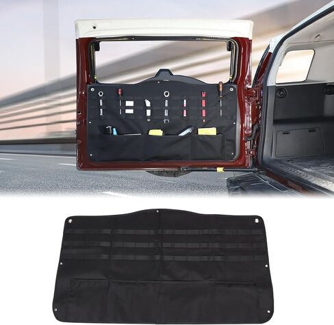 حقيبة تخزين الباب الخلفي من Aunginsy متوافقة مع Toyota FJ Cruiser 2007-2024 منظم صندوق الباب الخلفي ولوحة الباب الخلفي وجيوب تخزين معلقة وصندوق متعدد الأقسام وملحقات توسيع من قماش أكسفورد in Kuwait