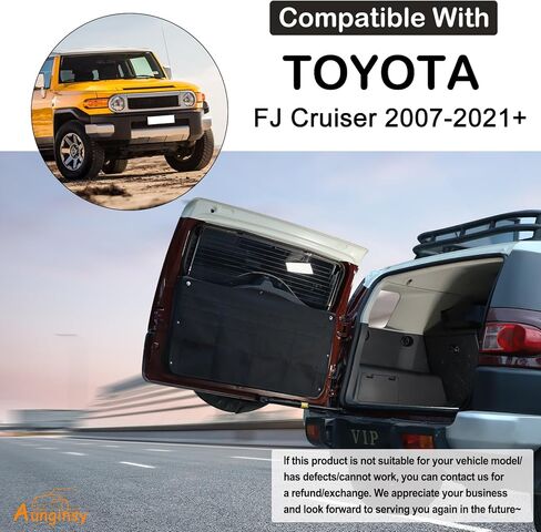 حقيبة تخزين الباب الخلفي من Aunginsy متوافقة مع Toyota FJ Cruiser 2007-2024 منظم صندوق الباب الخلفي ولوحة الباب الخلفي وجيوب تخزين معلقة وصندوق متعدد الأقسام وملحقات توسيع من قماش أكسفورد in Kuwait