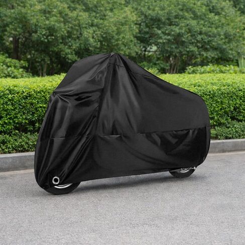 Waterproof Motorcycle Cover with Lock Hole, All-Weather Dustproof UV Protection for Motorcycles & Scooters in Kuwait