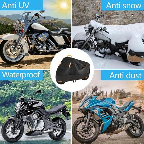 غطاء دراجة نارية لسيارة BMW F800GS Adventure F800 GS ADV F 800 GS، غطاء دراجة نارية خارجي متين طوال الموسم، غطاء واقي للدراجات النارية في الشتاء مع 4 شرائط عاكسة in Kuwait
