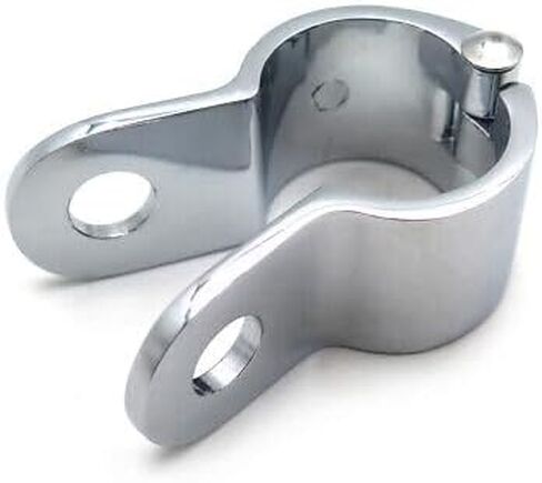 SKULL PIVOT- 2x Motorcycle Footpegs Clamps Chrome 1.5" 1 1/2 inch Engine Guard Longhorn Footpeg Clamps Highway Crash Bar Foot Peg Replacement Compatible with Hond Suzuk Kawasak Yamah H-D in Saudi Arabia
