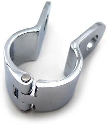 SKULL PIVOT- 2x Motorcycle Footpegs Clamps Chrome 1.5" 1 1/2 inch Engine Guard Longhorn Footpeg Clamps Highway Crash Bar Foot Peg Replacement Compatible with Hond Suzuk Kawasak Yamah H-D in Saudi Arabia