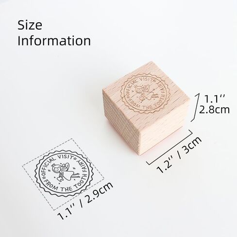 Tooth Fairy Postmark Rubber Stamp, Wooden Stamp, Tooth Fairy Visit Cards, Lost Tooth Letter, Fairy Mail Receipts, Envelope Seal, Journal Decoration, 1.1'' x 1.1'' Impression Size in Saudi Arabia