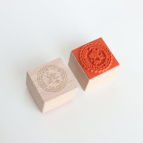 Tooth Fairy Postmark Rubber Stamp, Wooden Stamp, Tooth Fairy Visit Cards, Lost Tooth Letter, Fairy Mail Receipts, Envelope Seal, Journal Decoration, 1.1'' x 1.1'' Impression Size in Saudi Arabia