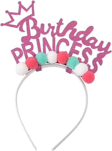 Birthday Hat Headband for Adults Kids 3D Princess Crown Hairband Birthday Celebration Headwear Chilldren Party Supplies in Kuwait