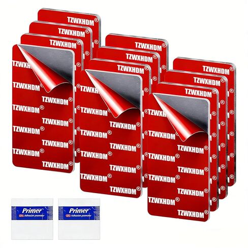 Heavy Duty Double Sided Adhesive Pads, 12 Pack Double Sided Sticky Pads Super-Sticky Adhesive Foam Pads，2.84×1.42in Waterproof Heat Resistant, Extreme Mounting Foam Tape in Saudi Arabia
