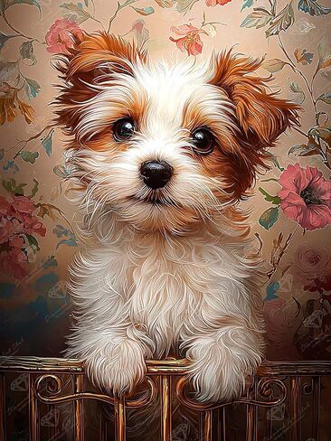 DIAMOND ART CLUB Small Wonder - مجموعة طلاء الماس تيرير، حرف يدوية ممتعة للبالغين، قماش فني ماسي دائري، 13 بوصة × 17 بوصة (33 سم × 44 سم) in Kuwait