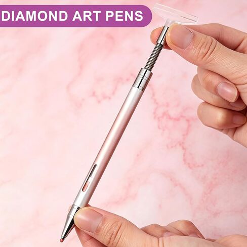 NOOEPC Diamond Art Pens, Diamond Art Kits for Adults Refillable Wax Pen Diamond Painting Pen with Correction Plate for Drill Bead Dot Pens for Art Craft Nail in Saudi Arabia