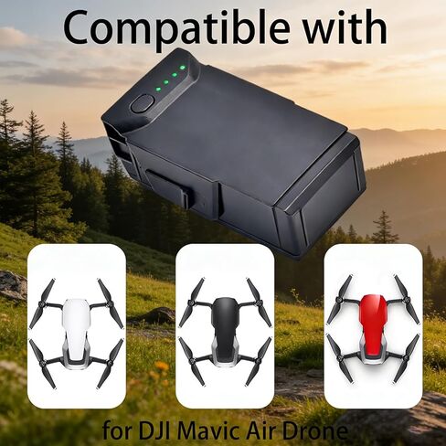 Mavic Air Battery 2 Pack, 2375mAh Intelligent Flight Battery for Mavic Air, 21Mins Flight Time Battery for DJI Mavic Air Drone (Only for DJI Original Chargers) in Kuwait