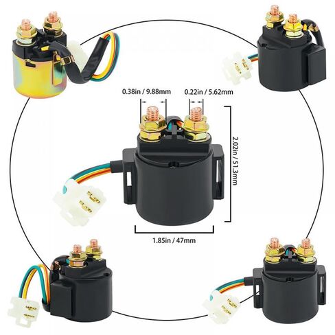 Electrical Starter Solenoid Relay Switch Compatible with 4x4 1993-1996 Worker 335 500 1999-2002 Fits ATV and Motorcycle Applications in Kuwait