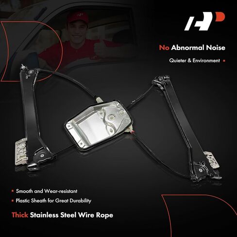 A-Premium Front Left Driver Side Electric Power Window Regulator Without Motor Compatible with Volkswagen Eos 2007-2016 in Kuwait