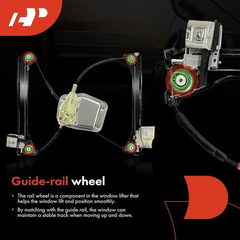 A-Premium Front Left Driver Side Electric Power Window Regulator Without Motor Compatible with Volkswagen Eos 2007-2016 in Kuwait