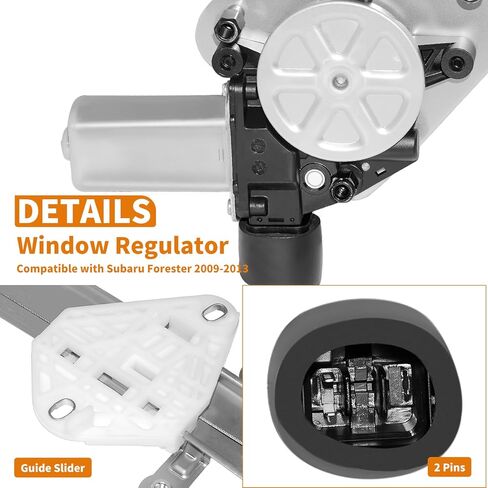 751-338 Replacement Front Passenger Side Power Window Regulator with Motor Assembly for Subaru Forester 2009 2010 2011 2012 2013 in Kuwait