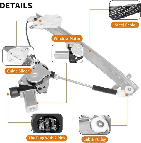 751-338 Replacement Front Passenger Side Power Window Regulator with Motor Assembly for Subaru Forester 2009 2010 2011 2012 2013 in Kuwait