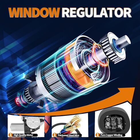 751-338 Replacement Front Passenger Side Power Window Regulator with Motor Assembly for Subaru Forester 2009 2010 2011 2012 2013 in Kuwait