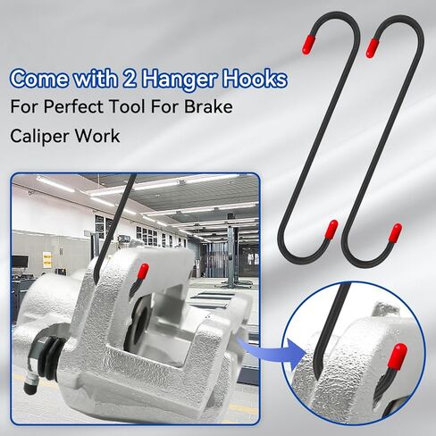 Brake Tool, Brake Caliper Compression Tool, Brake Caliper Tool with 2 Heavy-Duty Caliper Hooks, 4-in-1 Universal 360° Ratcheting System for Car Disc Brake Repair (Blue) in Saudi Arabia