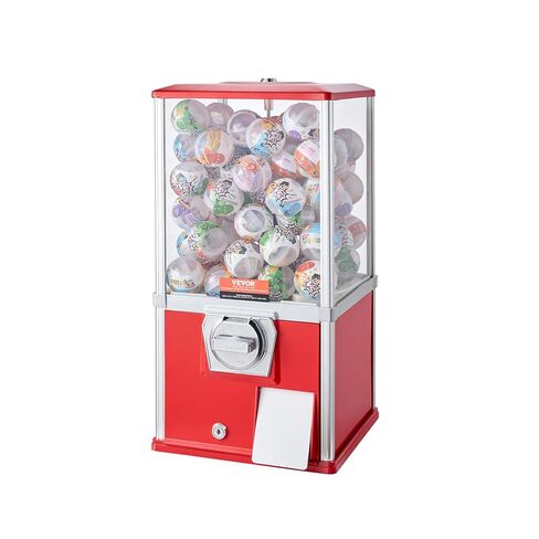 آلة VEVOR Gumball للأطفال، آلة بيع الحلوى المنزلية بطول 17 بوصة، موزع Gumball PC، آلة علكة الفقاعات لمتاجر الألعاب، بنك Gumball يعمل بقطع النقود المعدنية لكبسولات الألعاب، كرات نطاطة، حلوى، أصفر in Saudi Arabia