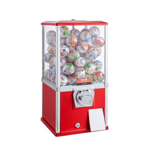 آلة VEVOR Gumball للأطفال، آلة بيع الحلوى المنزلية بطول 17 بوصة، موزع Gumball PC، آلة علكة الفقاعات لمتاجر الألعاب، بنك Gumball يعمل بقطع النقود المعدنية لكبسولات الألعاب، كرات نطاطة، حلوى، أصفر in Saudi Arabia
