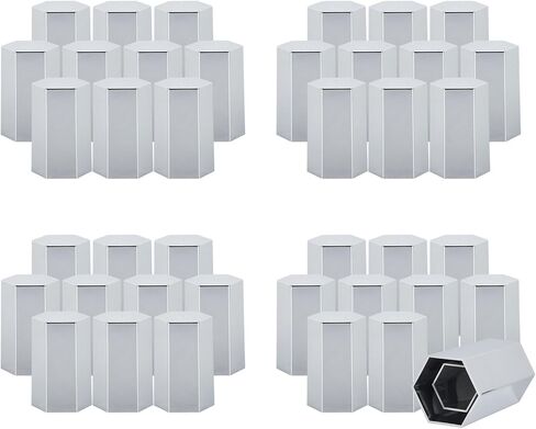 33mm x 3 1/2" Lug Nut Cover ABS Chrome Plastic Rhomboid Nut Cover, Push-On fit Hub Piloted Wheels, Complete Axle Cover Kits, Lug Nut Covers for Semi Trucks Trailers, 20 Pack in Saudi Arabia