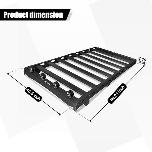 Hard Top Basket Roof Rack w/Ladder & 4 LED Lights Compatible with 2010 2011 2012 2013 2014 2015 2016 2017 2018 2019 2020 2021 2022 2023 2024 Toyota 4Runner 5th Gen in Saudi Arabia