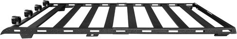 Hard Top Basket Roof Rack w/Ladder & 4 LED Lights Compatible with 2010 2011 2012 2013 2014 2015 2016 2017 2018 2019 2020 2021 2022 2023 2024 Toyota 4Runner 5th Gen in Saudi Arabia