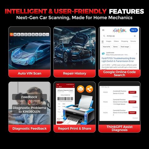 KINGBOLEN Ediag Link OBD2 Scanner Bluetooth,All System Bidirectional Scan Tool for iOS & Android,10+ Hot Reset Functions, Code Reader for Cars and Trucks,CANFD Protocol,FCA AutoAuth,1 Year Free Update in Kuwait