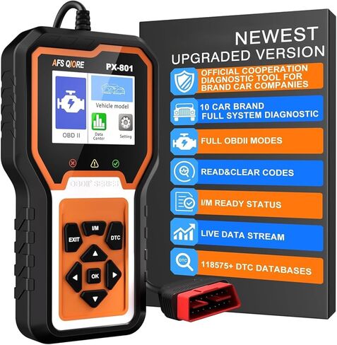 OBD2 Scanner Check Engine Light Car Code Reader Clear Error Codes ABS SRS SAS Etc Full Vehicle System Diagnostics Tool Compatible with Toyota Honda Ford in Saudi Arabia