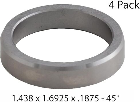 LowPricedAutoParts Exhaust Valve Seats (4 Count) | 1.438 x 1.6925 x .1875" | High Chrome in Kuwait