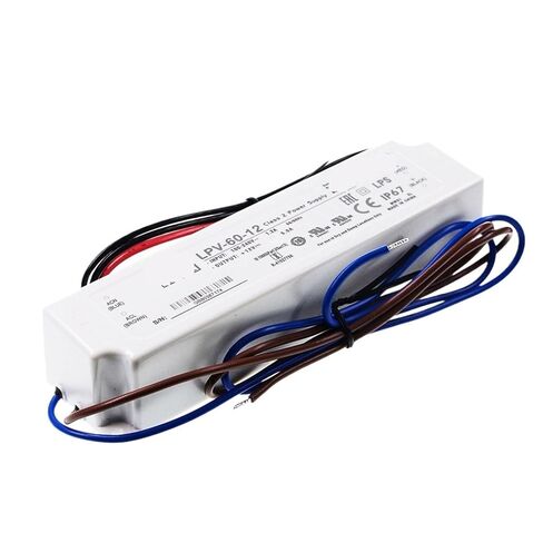1 قطعة LPV-60 LPV-60-5 | 5 فولت LPV-60-12 | 12 فولت LPV-60-15 | 15 فولت LPV-60-24 | 24 فولت LPV-60-36 | مصدر طاقة 36 فولت LPV-60-48 60 واط (LPV-60-12) in Saudi Arabia
