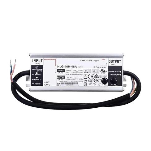 1 قطعة HLG-40H-12A 12VDC 3.33A مقاوم للماء IP65 PFC 60 واط الجهد المستمر تيار مستمر LED سائق التيار الكهربائي in Kuwait