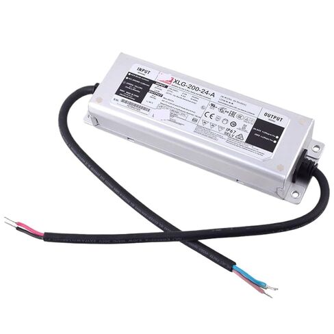 1 قطعة XLG-200-24-A 24 فولت 8.3A الجهد المستمر LED الإضاءة سائق Buit-in نشط PFC وظيفة AC-DC IP67 امدادات الطاقة in Kuwait