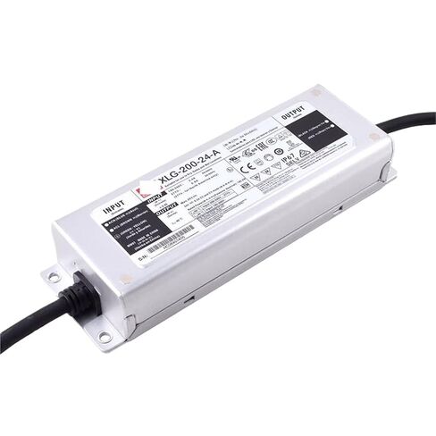 1 قطعة XLG-200-24-A 24 فولت 8.3A الجهد المستمر LED الإضاءة سائق Buit-in نشط PFC وظيفة AC-DC IP67 امدادات الطاقة in Kuwait
