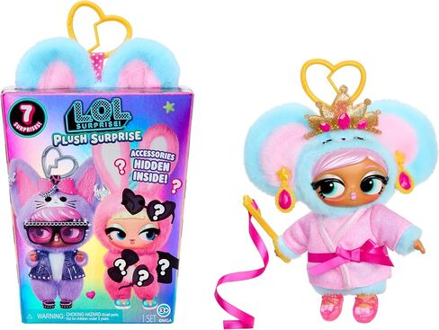 LOL Surprise Plush Surprise! Bear-A-Rina Plush Doll with Hidden Fashions, On-the-Go Play, 7 Total Surprises – Great Gift for Kids Ages 3+ in Saudi Arabia