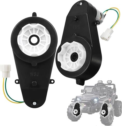 2Pcs 24V Powered Wheels Motor Upgrade RS555 High Speed 50000RPM Motor with Gearbox Replacement for Ride On Toys Compatible with 24 Volt Kids Electric Cars Powered Wheels Drive Engine in Saudi Arabia