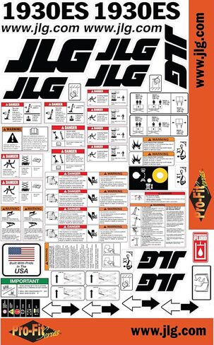يناسب مجموعة ملصقات الملصقات JLG 1930ES PRO-FIT in Kuwait